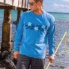Tribal Honu Band - Blue Hawaii Dyed Long Sleeve Crewneck T-Shirt -Chic Clothing Shop bd4c29be bbaf 485d 9162 60144bb8f493