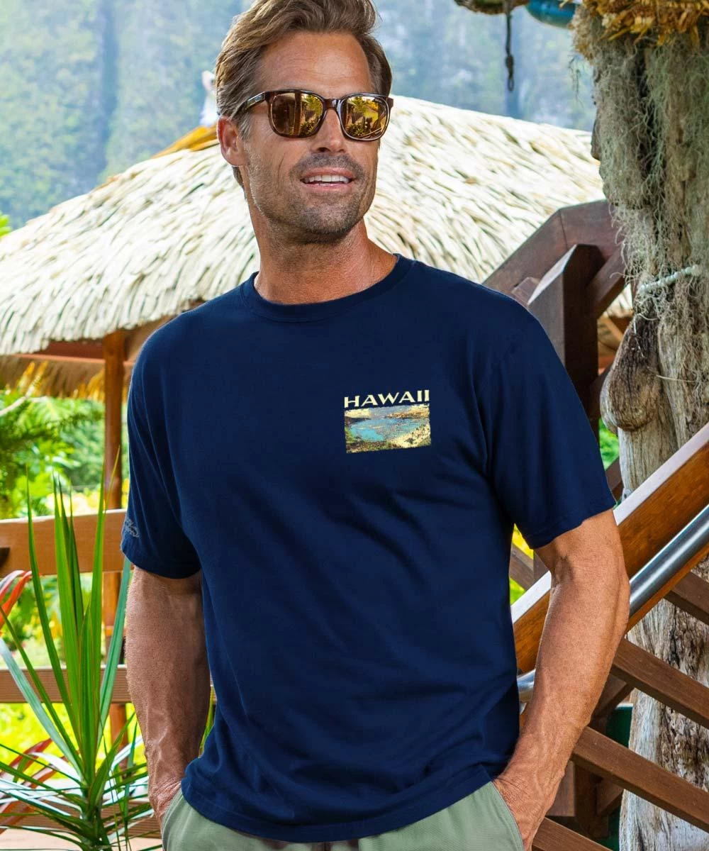 Hanauma Bay - Navy Short Sleeve Crewneck T-Shirt 4 Hanauma Bay - Navy Short Sleeve Crewneck T-Shirt - Image 2