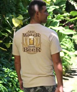 Save Water - Beer Dyed Short Sleeve Crewneck T-Shirt
