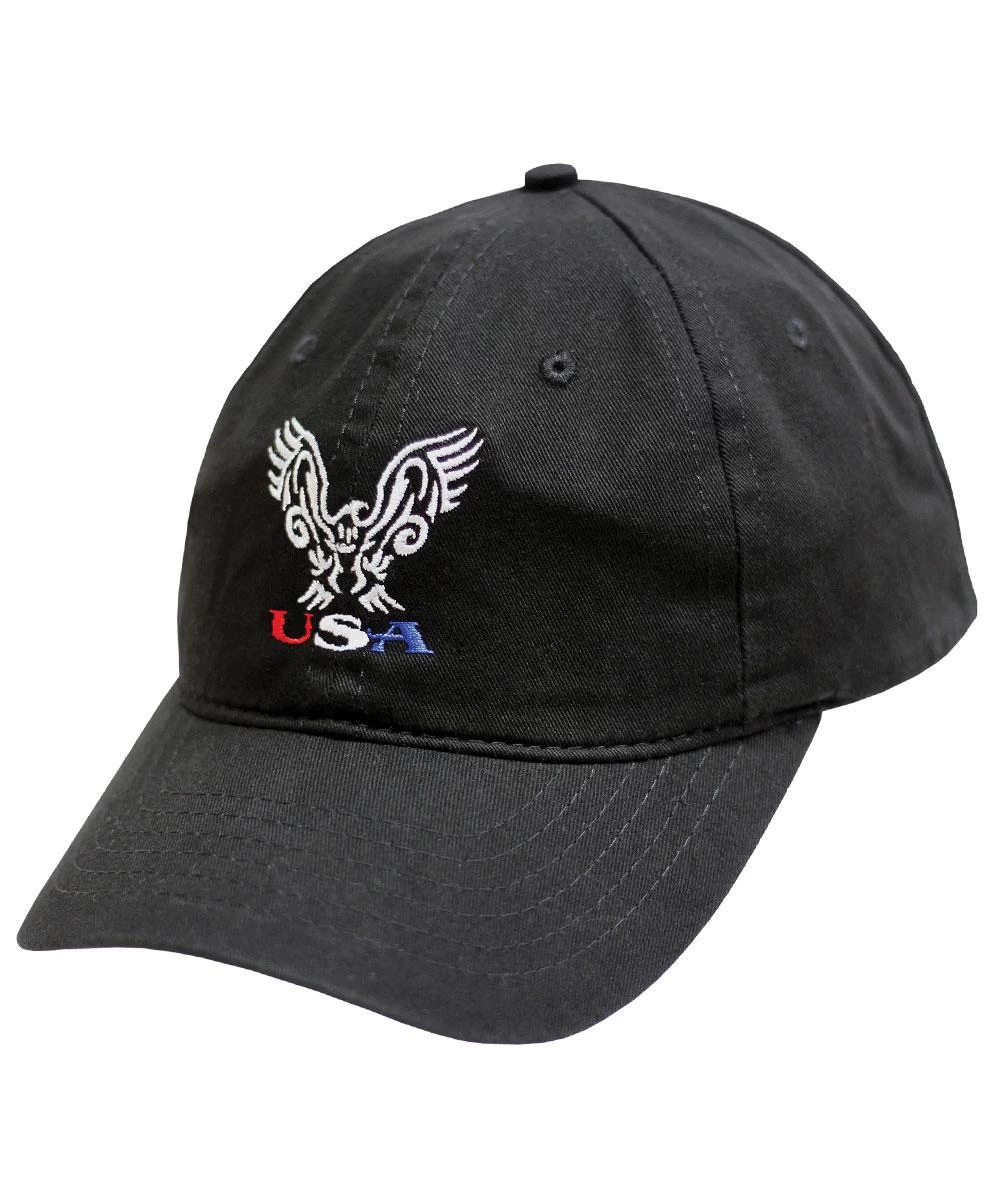 Tribal Eagle - Black Twill Hat 3 Tribal Eagle - Black Twill Hat