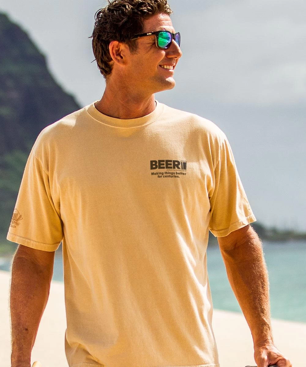 Beer RX - Beer Dyed Short Sleeve Crewneck T-Shirt 4 Beer RX - Beer Dyed Short Sleeve Crewneck T-Shirt - Image 2