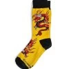 Crimson Dragon - Graphic Cotton Crew Socks -Chic Clothing Shop e23987a3 d71a 4375 a6ad de42b1219b45