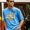 Volkswagen Hawaiian Humane Society Dog Day - Blue Hawaii Dyed Short Sleeve Crewneck T-Shirt -Chic Clothing Shop e3646866 454c 4a78 a1d0 2b065fa83676