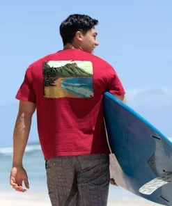 Sunrise Leahi - Garnet Short Sleeve Crewneck T-Shirt
