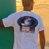 North Shore Surf Wave - White Short Sleeve Crewneck T-Shirt -Chic Clothing Shop f06ed7de a87c 4746 bd6f 1ca29678dc03