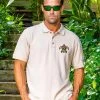 Island Style Honu - Coconut Dyed Short Sleeve Pique’ Polo Shirt -Chic Clothing Shop f287fb05 5c33 4b0e 9718 177093b50258