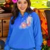 Ashley Cherish - Blue Hawaii Dyed Long Sleeve Lightweight Pullover -Chic Clothing Shop f4b54c1e e24b 4658 be6f edf3ed462105
