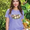 Garden Party - Lavender Dyed Short Sleeve Scoop Neck T-Shirt -Chic Clothing Shop f633551e a163 42d7 be3f 6c2ff68bfe15
