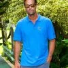 Tribal Deep Hunter - Blue Hawaii Dyed Short Sleeve Pique’ Polo Shirt -Chic Clothing Shop f7856a17 23ce 47a3 86e1 b392667e93df
