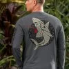 Mano Island Spirit - Smoke Long Sleeve Pima T-Shirt -Chic Clothing Shop fa01b18a 39d5 4976 b992 429214a19886