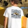 Trigger Fish Stamp - White Short Sleeve Crewneck T-Shirt -Chic Clothing Shop fbb4c4f8 6e06 45d8 b8ef c1029b2f21d5