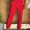 Candy Apple Red Dyed Canton Pants -Chic Clothing Shop fd017b37 1a8c 40e4 8c3f 1082fcf7521e